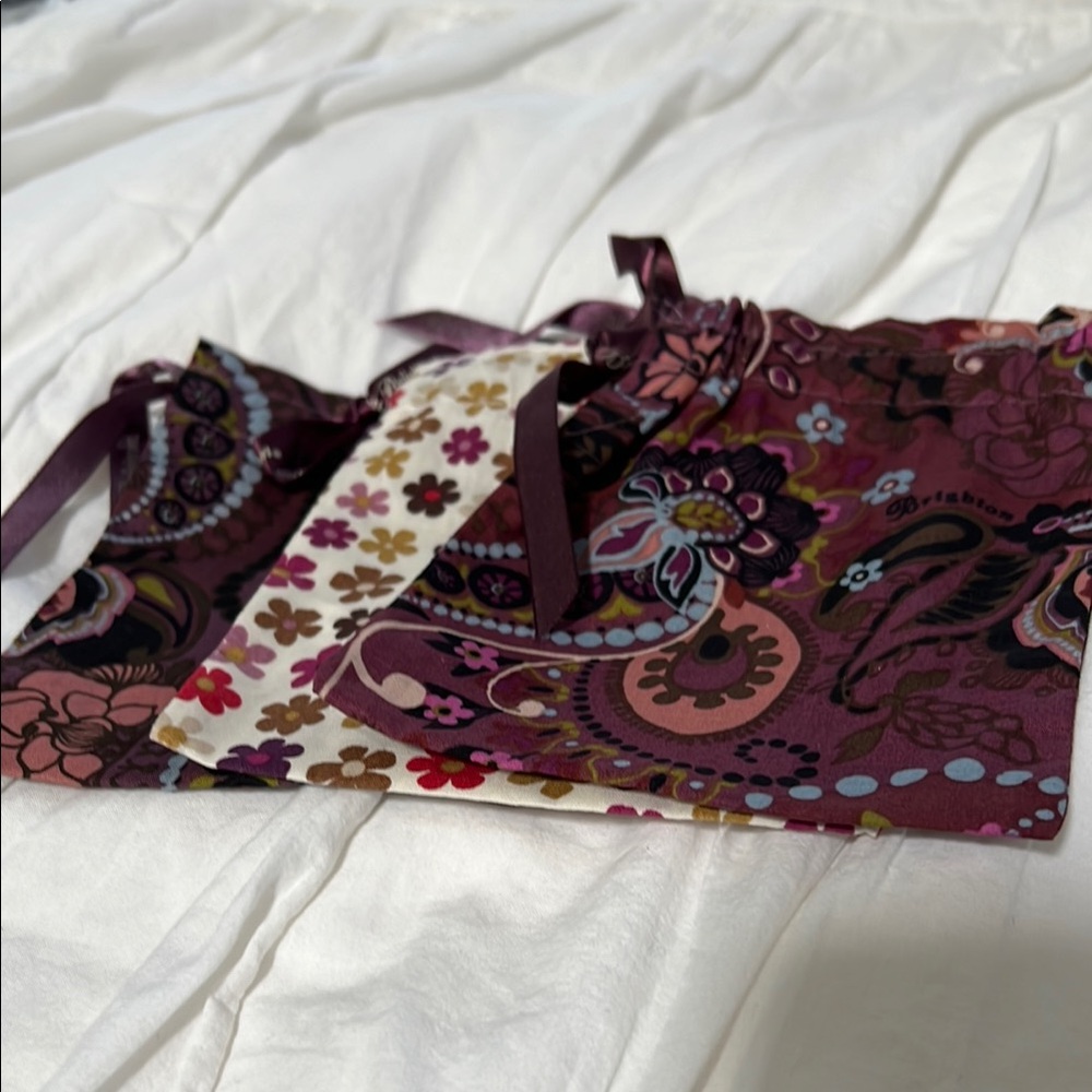 Brighton Bohemian Floral Drawstring Jewelry bags